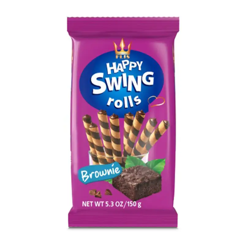 Happy Swing Rolls Brownie 16 x 150 g från Biscuito | #906 | Kakor & Söta kex