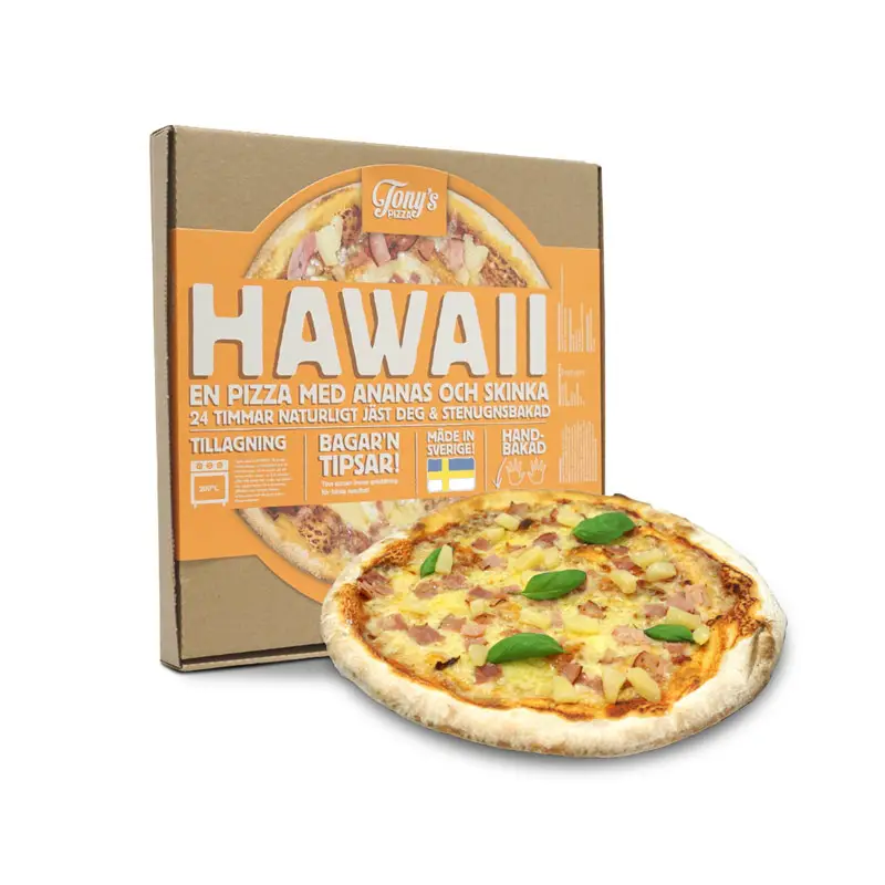 Hawaiipizza 5 x 500 g från Tony's Pizza | #7003 | Pizza