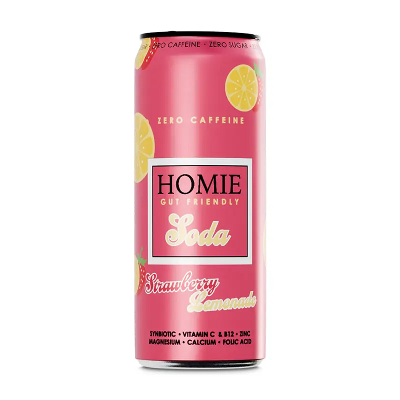 Strawberry/Lemonade 24 x 33 cl från Homie life in balance | #700 | Funktionsdryck