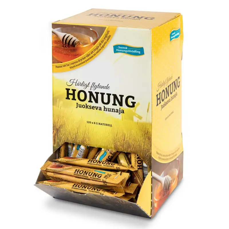 Honung i Sticks 120 x 8 g från Svensk Honungsförädling | #255222 | Honung, Sirap & Sötningsmedel