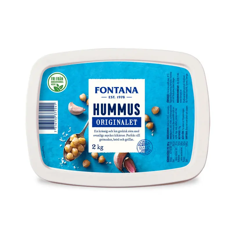 Hummus Original 2 x 2 kg från Fontana | #37554 | Måltids komponenter