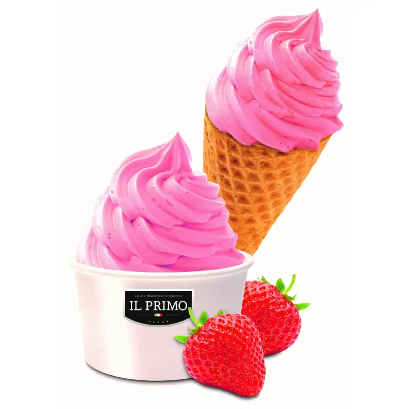 Glass Jordgubb 1 x 18 st från Il Primo | #660018 | Mjukglass