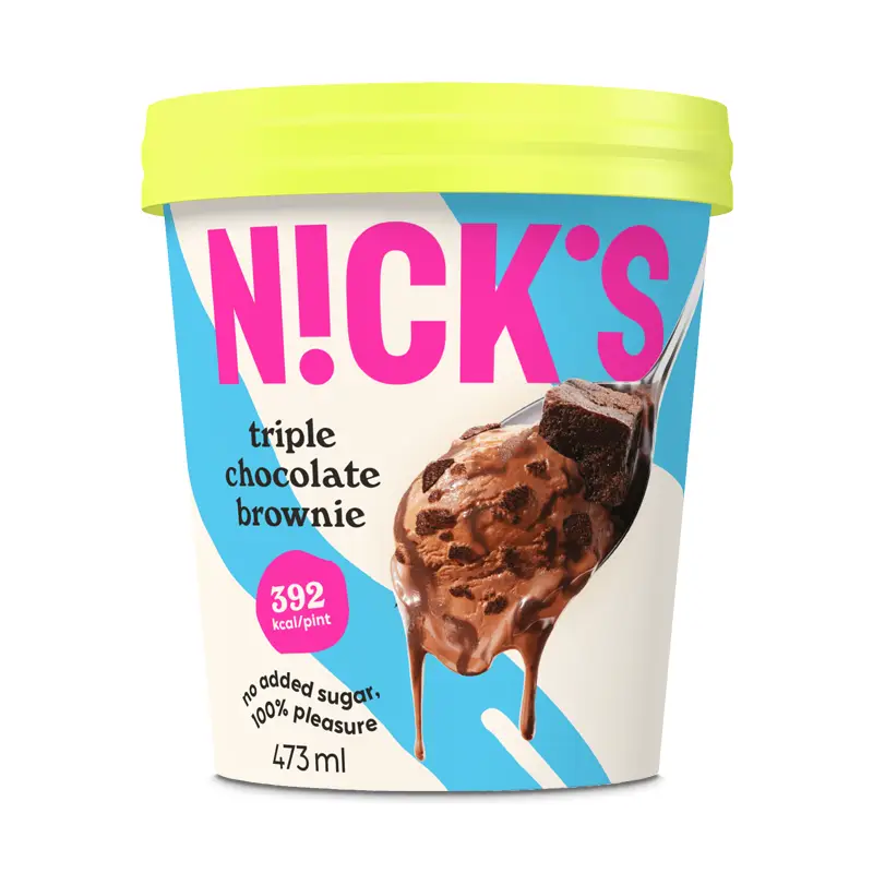 Brownie Cookie Dough Glass 8 x 473 ml från Nicks | #ILCD | Kulglass