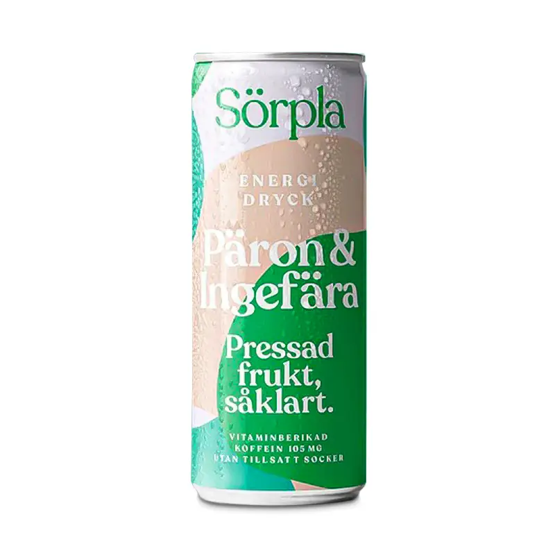 Päron Ingefära 24 x 33 cl från Sörpla | #17953 | Energidrycker