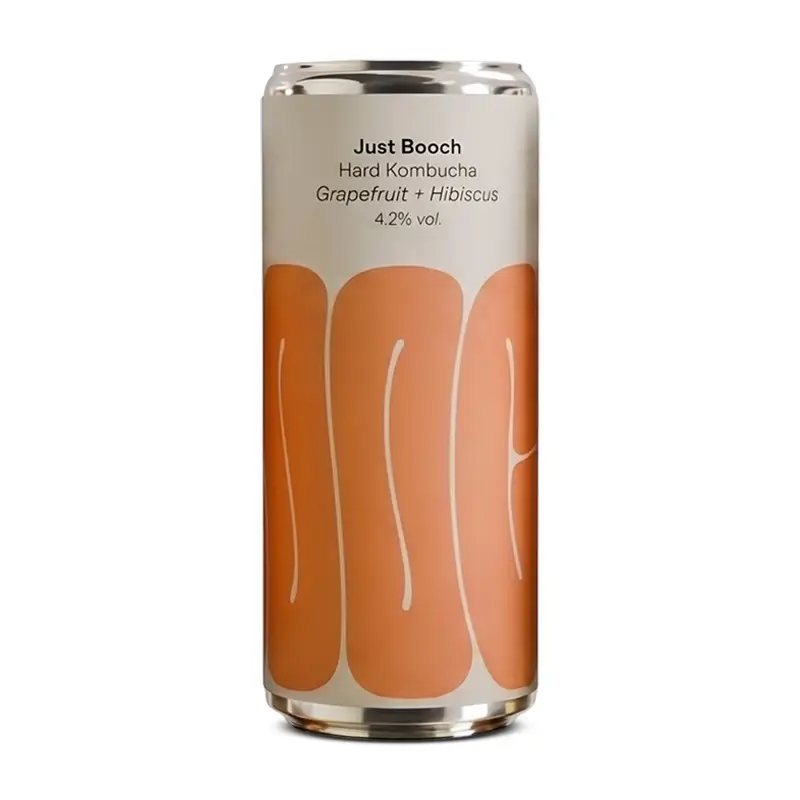 Hard Kombucha Grapefruit & Hibiscus 4.2% 24 x 33 cl från Just Booch | #JBGH04233C1 | Drink & Mocktail