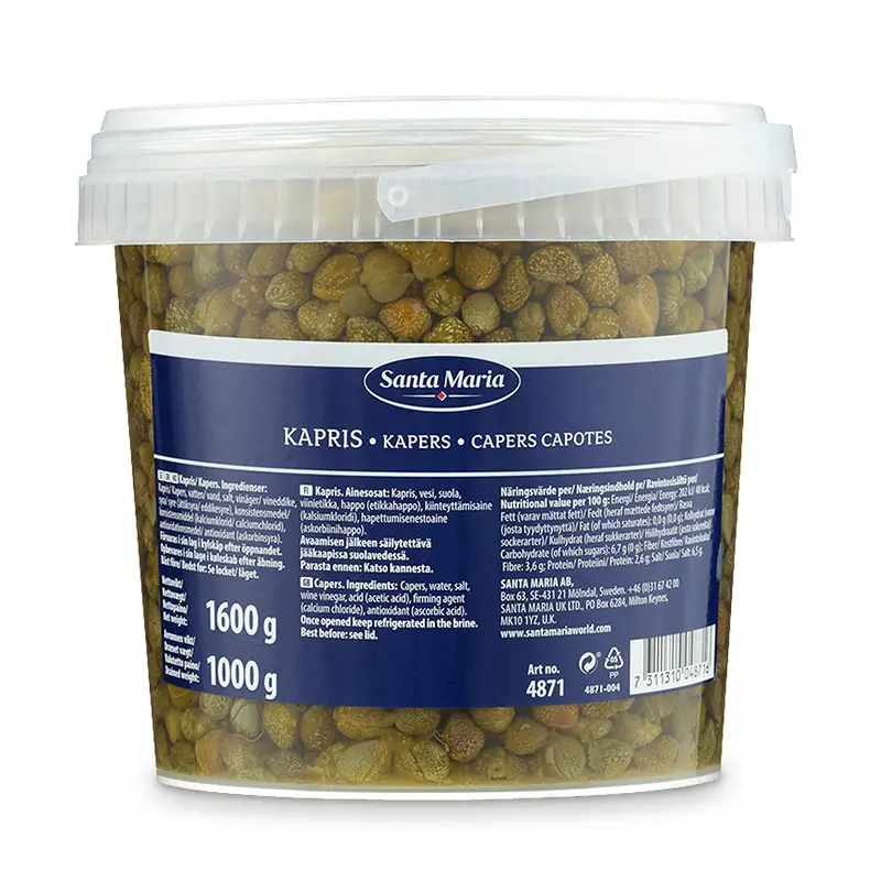 Kapris Capotes i vinäger 4 x 1600 g från Santa Maria | #4871 | Grönsakskonserv