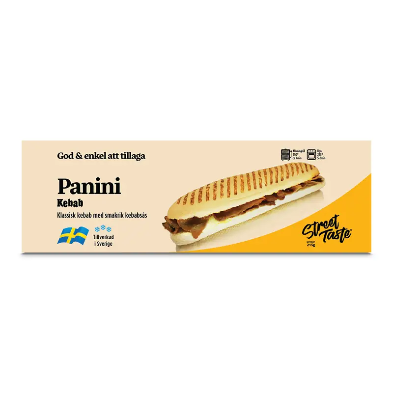 Panini Kebab 12 x 215 g från StreetTaste | #303 | Smörgåsar färdiga