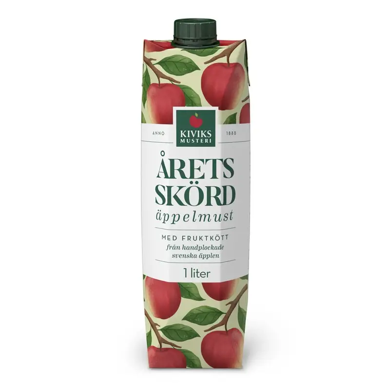 Äppelmust med Fruktkött 10 x 1 l från Kiviks Musteri | #71959 | Must