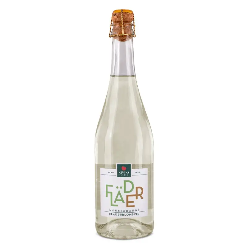 Mousserande Fläderblomsvin Alkoholfri 8 x 750 ml från Kiviks Musteri | #63333 | Vin