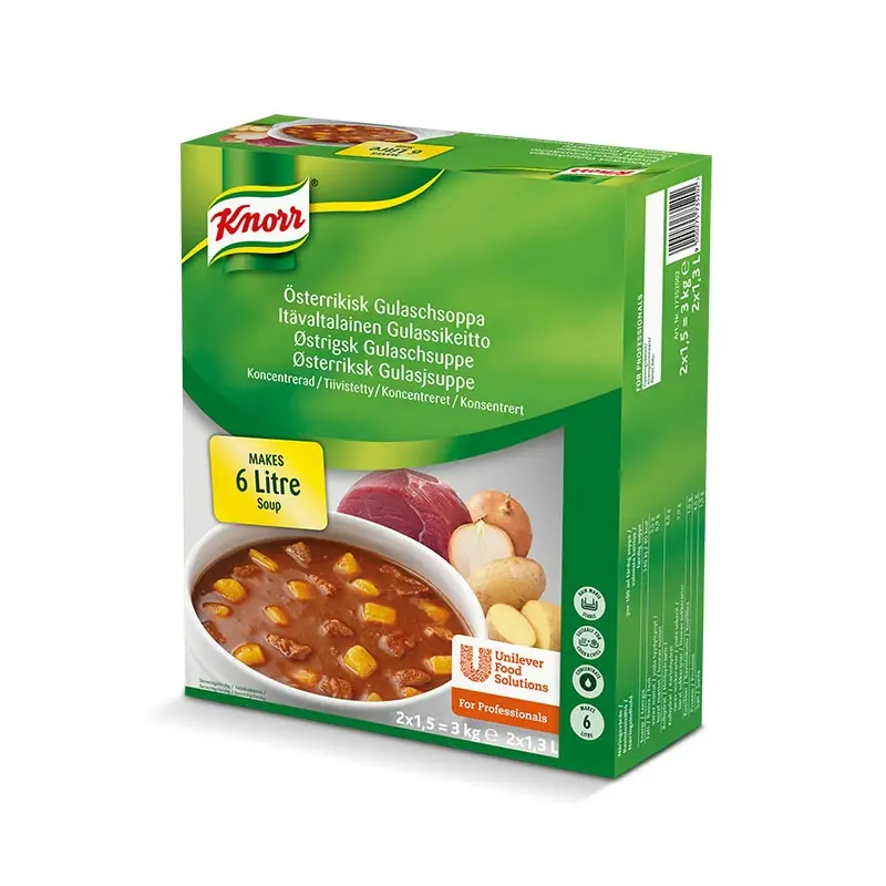 Äkta Österrikisk Gulaschsoppa 2 x 1.5 kg från Knorr | #17352002 | Färdiglagade måltider