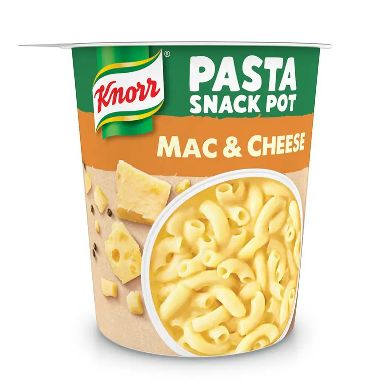 Snack Pot Mac & Cheese 8 x 62 g från Knorr | #F34478 | Färdiglagade måltider
