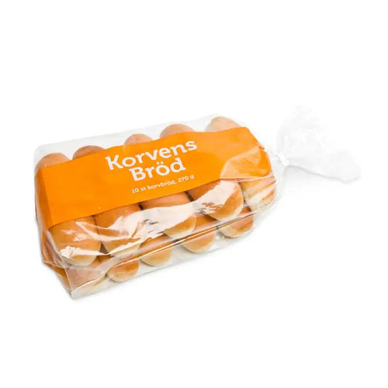 Korvbröd 10-pack 9 x 270 g från Korvbrödsbagarn | #3701 | Korvbröd