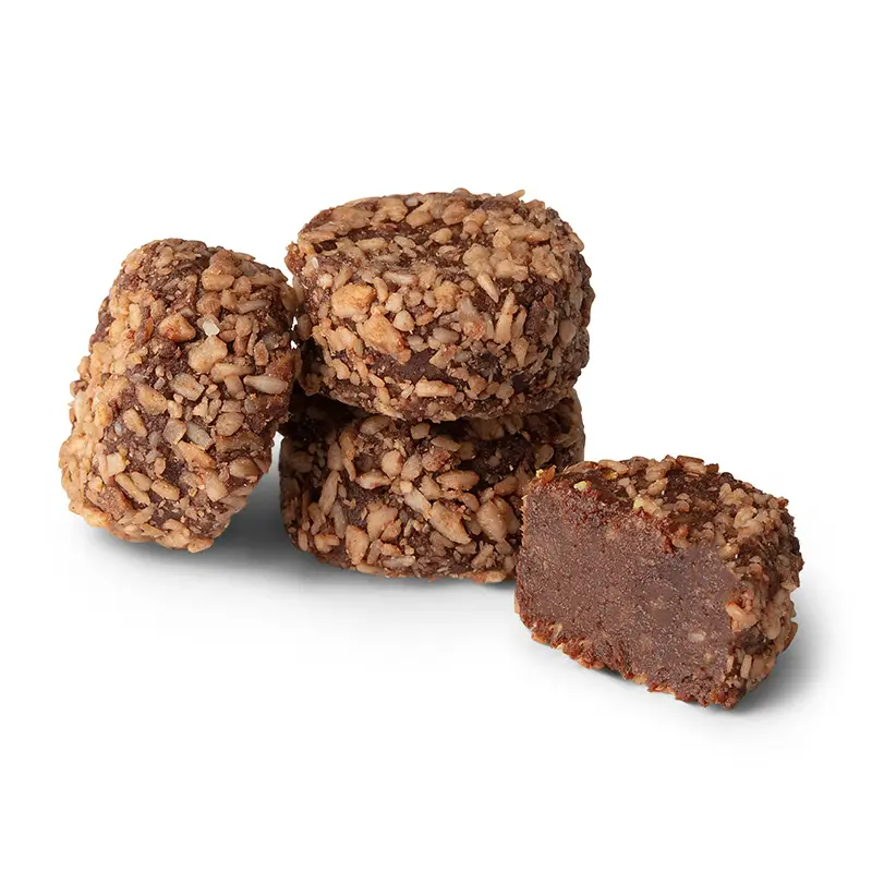 Rawboll Lakritschoklad Mini 100 x 8 g från Puckies | #110984 | Kondisbitar