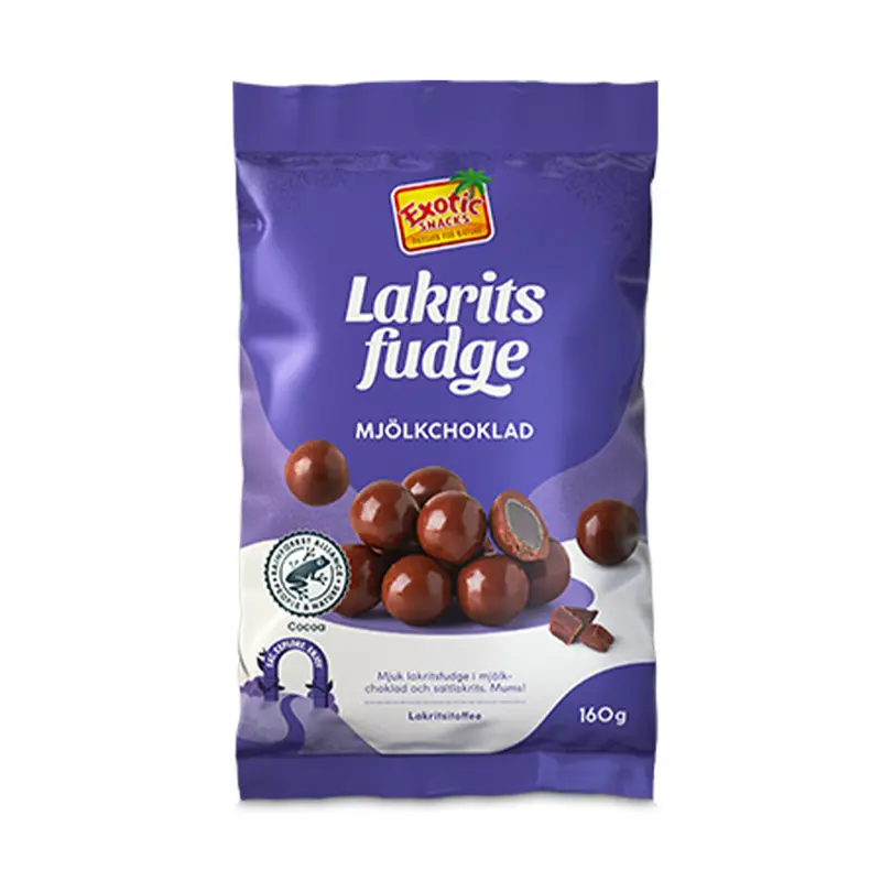 Lakritsfudge 13 x 160 g från Exotic Snacks | #854 | Choklad