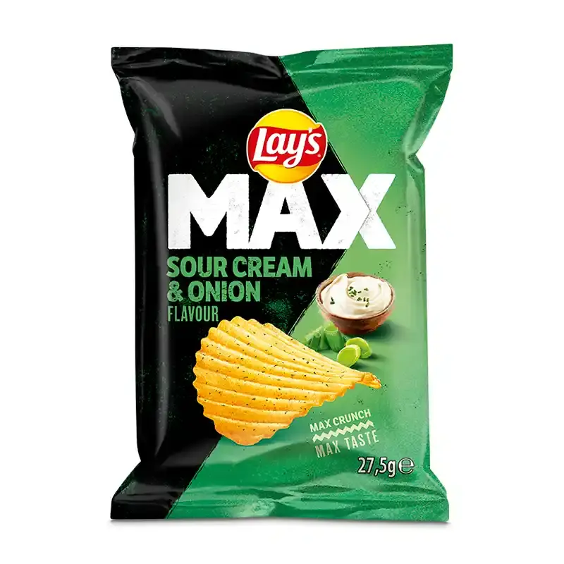 Chips Sour Cream & Onion 80 x 27.5 g från Lays | #310066 | Chips