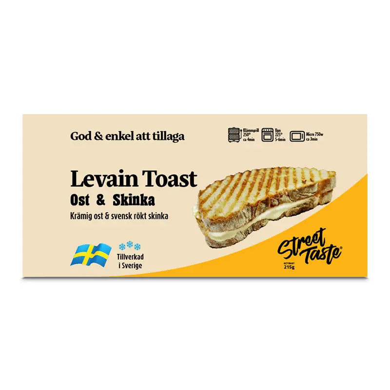 Levain Ost & Skinka 15 x 215 g från StreetTaste | #404 | Smörgåsar färdiga