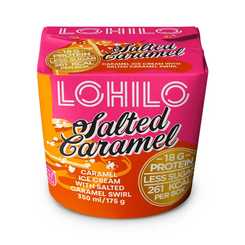 Salted Caramel Glass 8 x 350 ml från LOHILO | #42534 | Kulglass