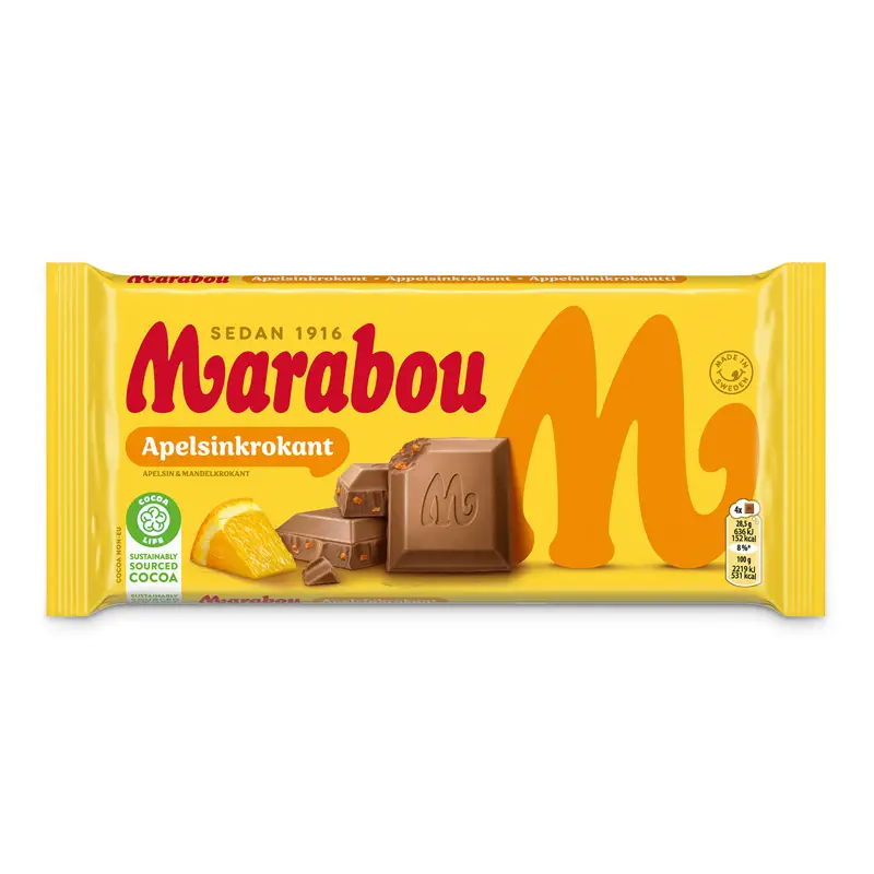 Marabou Apelsinkrokant 15 x 200 g från Marabou | #4302922 | Choklad