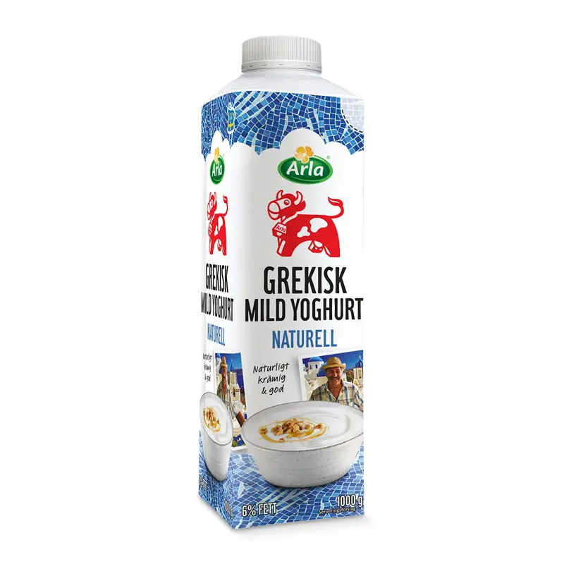 Mild Grekisk Yoghurt 6% 6 x 1 l från Arla | #86655 | Yoghurt