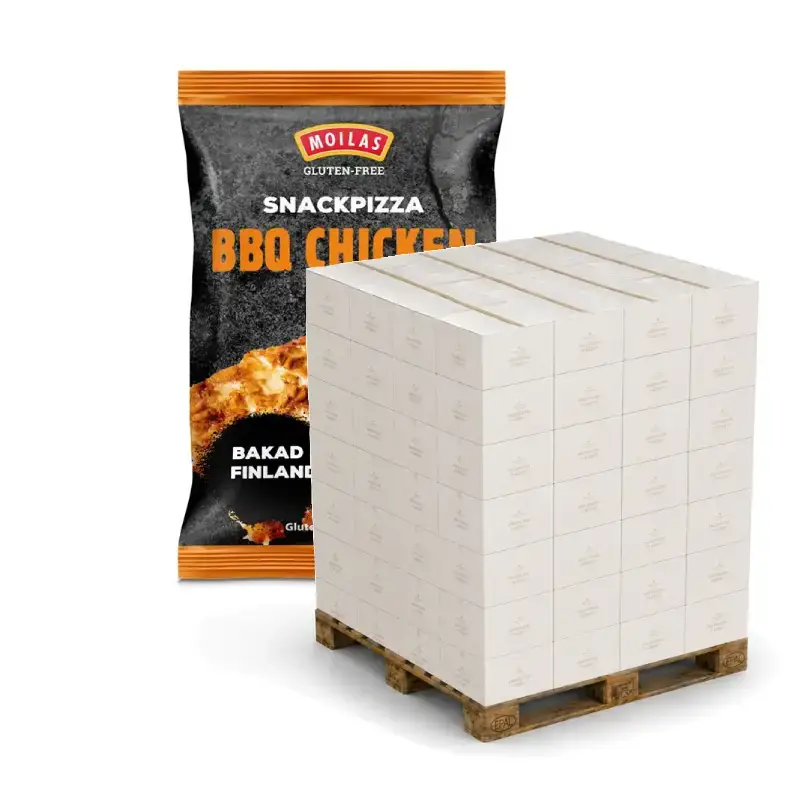 Glutenfri Snackpizza BBQ Helpall 1344 x 100 g från Moilas | #374086xP | Pizza