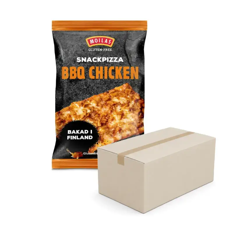 Glutenfri Snackpizza BBQ 10 Lådor 120 x 100 g från Moilas | #374086x10 | Pizza