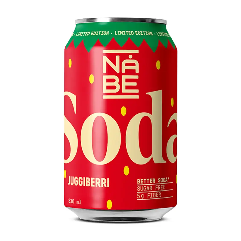 Soda Juggiberri 12 x 33 cl från NÅBE | #NB7210-SE | Funktionsdryck
