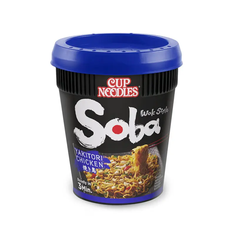 Nudlar Soba Cup Yakitori Chicken 8 x 89 g från Nissin | #50832 | Färdiglagade måltider