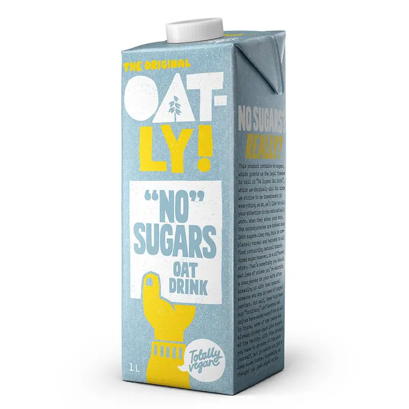 Havredryck Sockerfri No Sugars 6 x 1 l från Oatly | #62101 | Växtbaserad mjölkdryck
