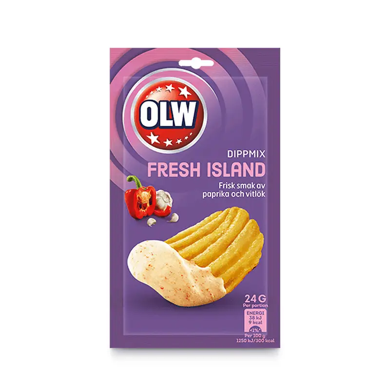 Dippmix Fresh Island 16 x 24 g från OLW | #5460100445 | Dippmix