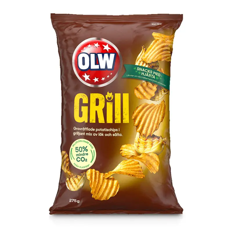 Chips Grill 18 x 275 g från OLW | #5450021559 | Chips