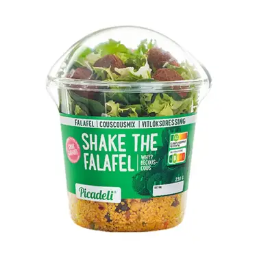 Shakesallad Falafel/Vitlöksdressing