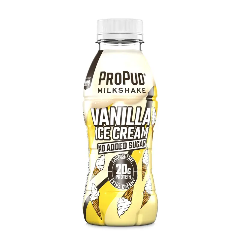 Protein Milkshake Vanilla Ice Cream 8 x 330 ml från ProPud | #1240 | Proteinshakes