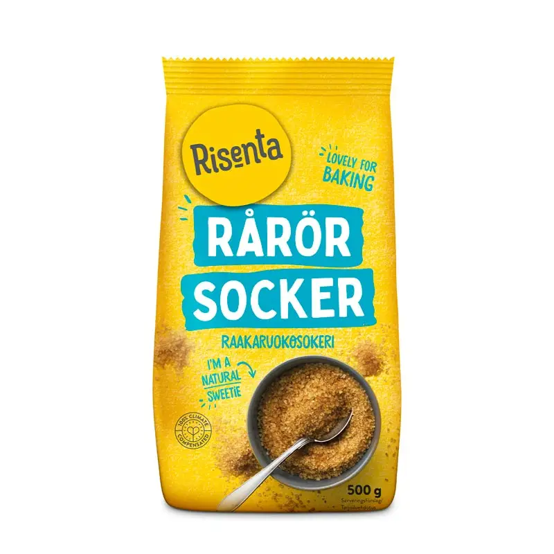 Rårörsocker 6x500g från Risenta | #102370 | Bakprodukter