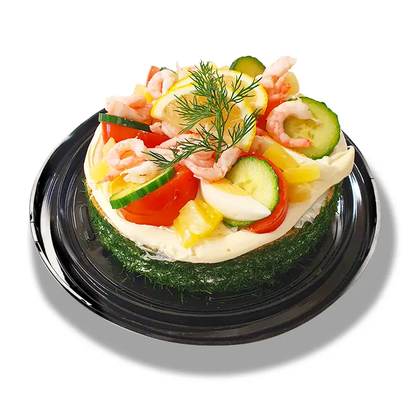 Smörgåstårta Räkor 1 x 1000 g från Kallskänksgourmé | #7155 | Smörgåstårtor