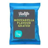 Riven vegansk mozzarella