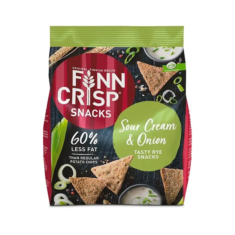 Rye Snacks Sourcream Onion 10 x 150 g från Finn Crisp | #103554 | Salta Kex