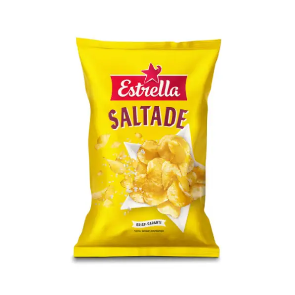 Saltade Potatischips 18 x 175 g från Estrella | #10001655 | Chips