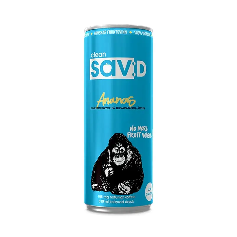 Sav:D Ananas 24 x 33 cl från Clean Drink | #87039 | Energidrycker