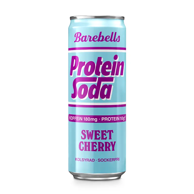 Protein Soda Sweet Cherry 12 x 35.5 ml från Barebells | #B1507 | Funktionsdryck