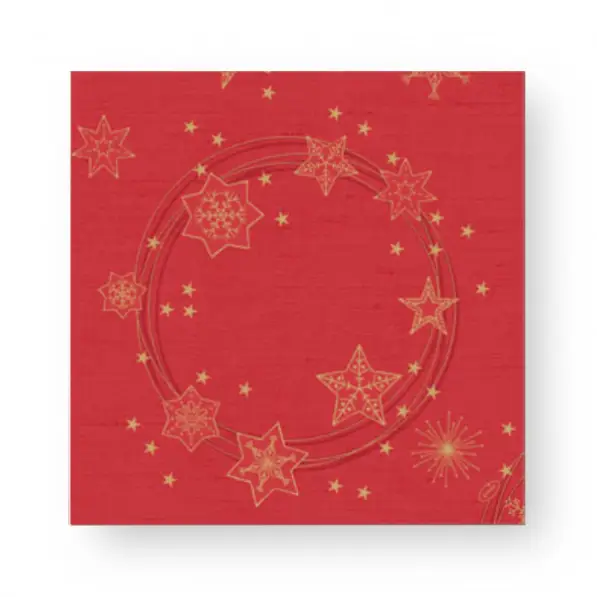 Servetter, Dunisoft, 40 cm, Star Shine Red 6 x 60 st från Duni | #200868 | Servetter