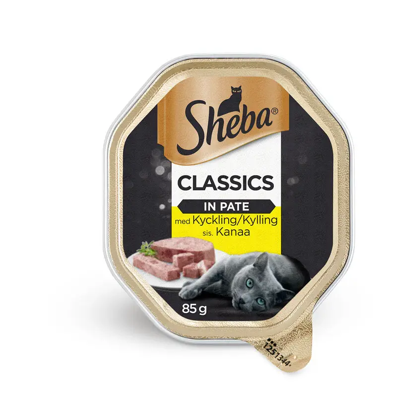 Classic Pate Kyckling 22 x 85 g från Sheba | #365237 | Kattmat