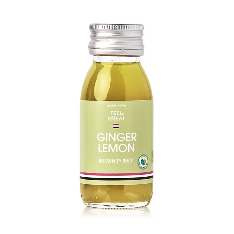 Shot Ginger Lemon 24 x 56 ml från Feel Great | #25050 | Shot