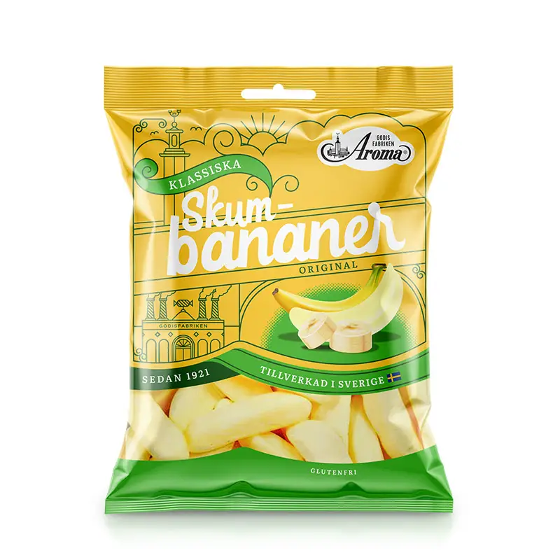 Skumbanan 10 x 110 g från Aroma Konfektyr | #7911 | Godis