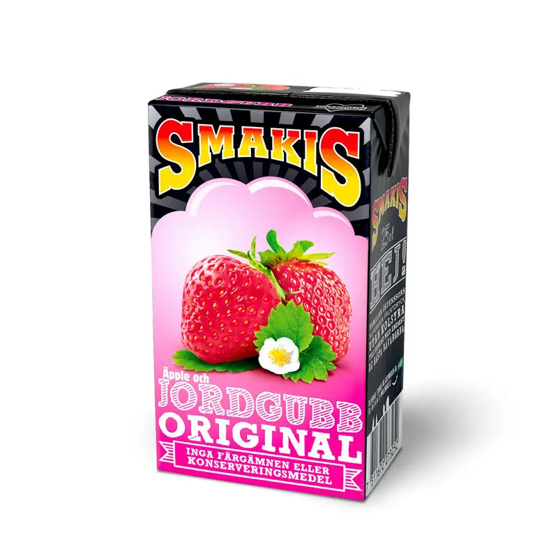 Fruktdryck Jordgubb Original 27x25cl från Smakis | #227325 | Fruktdryck