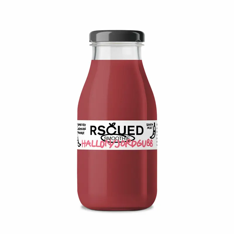 Smoothie Hallon & Jordgubb 12 x 25 cl från Rscued | #0075 | Smoothie