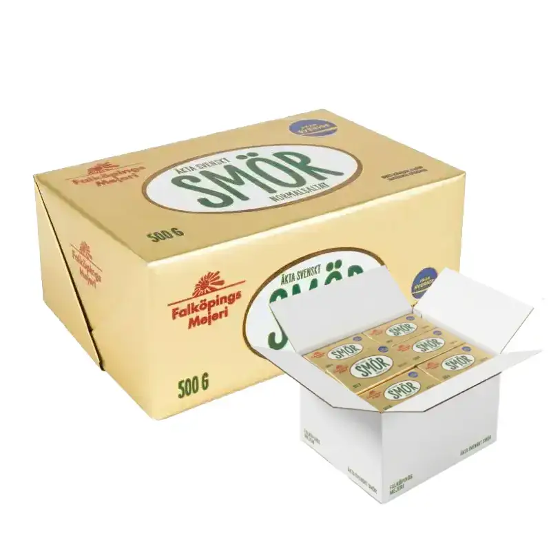 Smör Normalsaltat 6 lådor 120 x 500 g från Falköpings Mejeri | #2240x6 | Smör