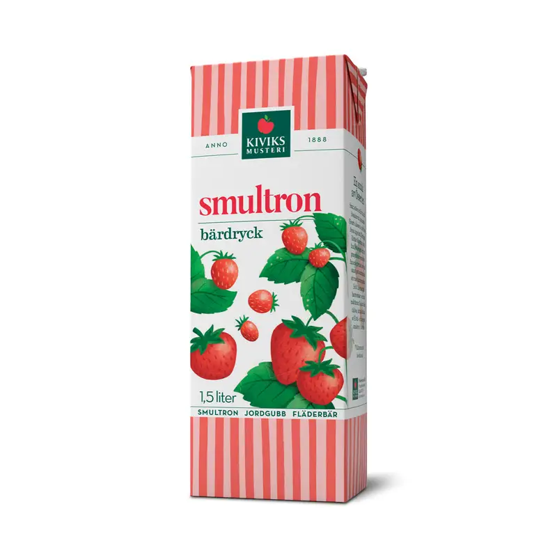 Smultrondryck 8 x 1.5 l från Kiviks Musteri | #73623 | Fruktdryck