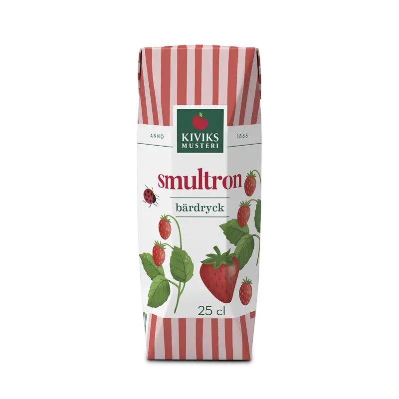 Smultrondryck 8 x 25 cl från Kiviks Musteri | #73628 | Fruktdryck