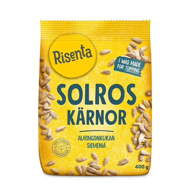 Solroskärnor 6 x 400 g från Risenta | #102468 | Frön & Kärnor