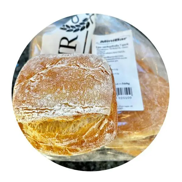 Surdegsfralla Ljus 80g 4 x 7 st från Minibar | #6013 | Frallor & Portionsbröd